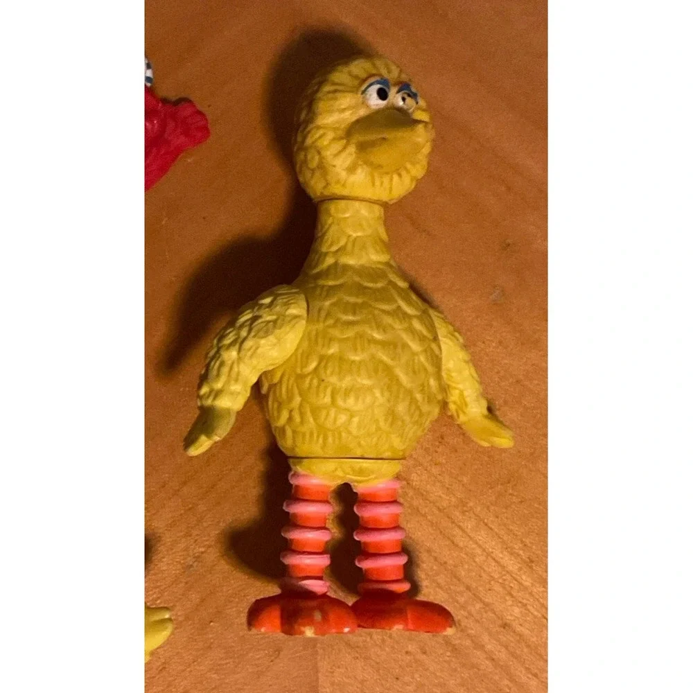 Vintage Lot Of 10 Sesame Street Figure‎ S, Big Bird, Oscar, Cookie Monster, Elmo